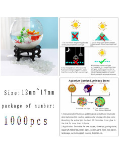 Piedras Brillantes en la Oscuridad 1000 Pcs OMCleaner 2