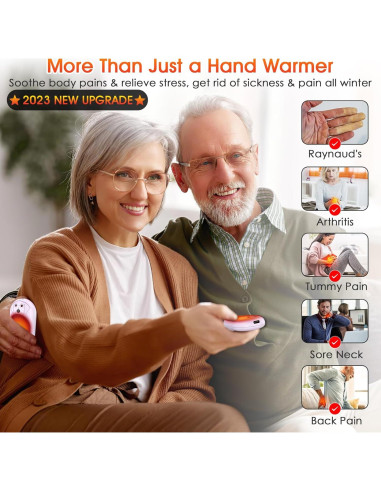 Calentadores de Manos Recargables Aleath 6000mAh 2 Paquetes