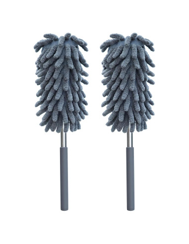Paquete de 2 Plumeros de Microfibra BAIDOON 76.2 cm Lavables
