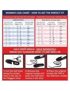 Plantilla ajustable Sloggers Half-Sizer 330BK - Negro 2