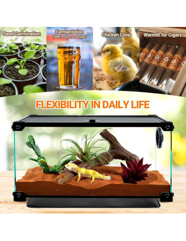 Almohadilla Térmica para Reptiles REPTI ZOO 20x30 cm 24W