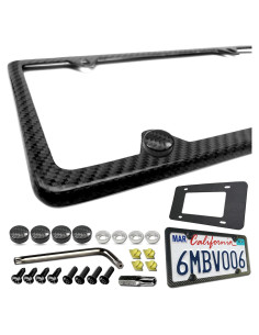 Marco de Placa de Licencia BGGTMO Fibra de Carbono 31.2x16cm