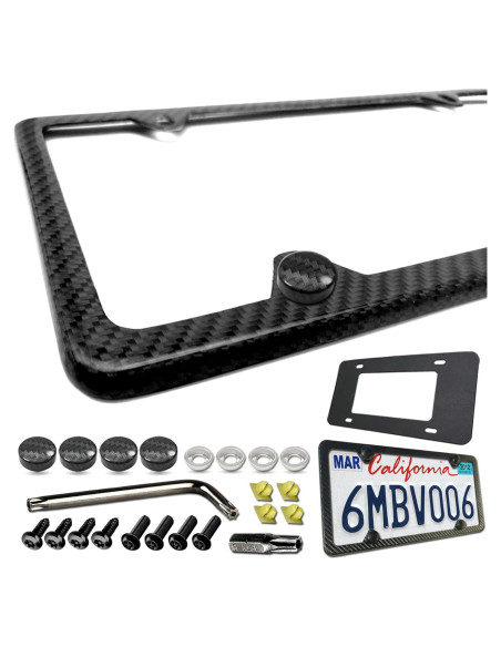 Marco de Placa de Licencia BGGTMO Fibra de Carbono 31.2x16cm