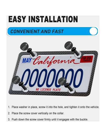 Marco de Placa de Licencia BGGTMO Fibra de Carbono 31.2x16cm