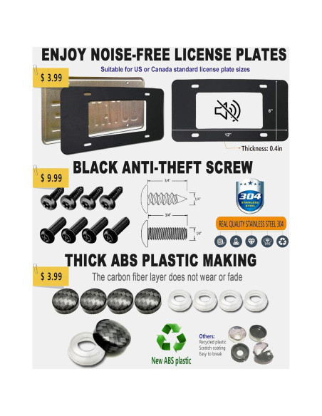 Marco de Placa de Licencia BGGTMO Fibra de Carbono 31.2x16cm