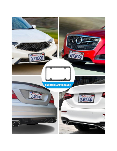 Marco de Placa de Licencia BGGTMO Fibra de Carbono 31.2x16cm