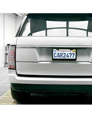 2 Marcos de Placa de Licencia Negros Mate Lengnoyp Universal