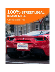 Marco de Placa de Licencia HOTOR con Rhinestones Brillantes 2