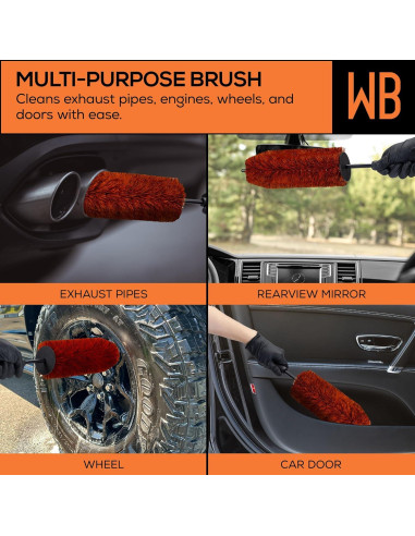 Cepillo de Ruedas Suds Lab 44.96 cm Microfibra Reutilizable