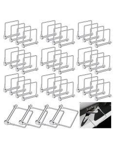 60 Piezas Pin de Remolque Cuadrado Pelopy 0.64 cm x 6.99 cm