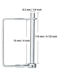 15 Pasadores de Enganche de Remolque Comonc 6.3mm x 100mm 2