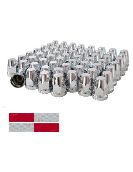 60 Cubiertas de Tuercas de Rueda Cromadas WAITTON 33mm para Camiones