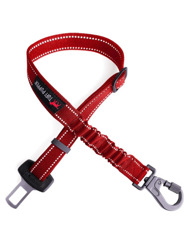 Cinturón de Seguridad para Perros Tuff Pupper Rojo Ajustable
