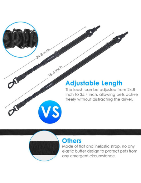 Arnés de Seguridad para Perros URPOWER Ajustable Reflectante