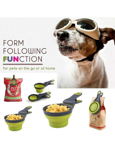 Cuchara Medidora Plegable SESAWILLIAM para Mascotas 473ml