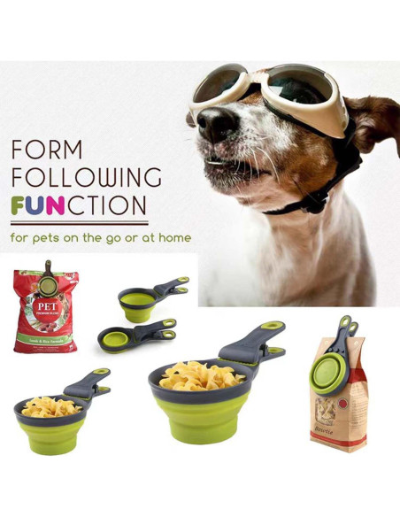 Cuchara Medidora Plegable SESAWILLIAM para Mascotas 473ml