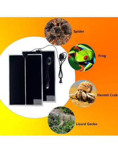 Alfombrilla Térmica para Reptiles FIPASEN 20W 27.94x42cm 2PCS