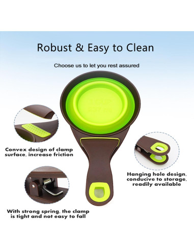 Cuchara Medidora Plegable SESAWILLIAM para Mascotas 473ml