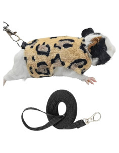 Arnés y Correa para Mascotas Pequeñas Copfeu Leopardo