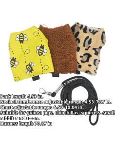 Arnés y Correa para Mascotas Pequeñas Copfeu Leopardo 2