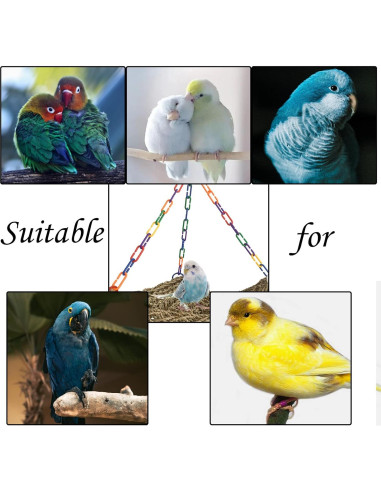 Hamaca de Hierba Marina MUYG para Aves - 42x32 cm, 2 Pcs