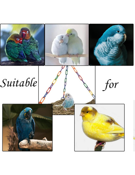 Hamaca de Hierba Marina MUYG para Aves - 42x32 cm, 2 Pcs Hamaca de Hierba Marina MUYG para Aves - 42x32 cm, 2 Pcs