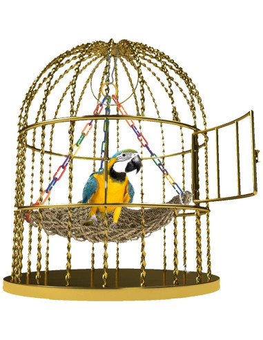 Hamaca de Hierba Marina MUYG para Aves - 42x32 cm, 2 Pcs