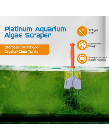 Raspador de Algas FL!PPER 25.4 cm para Acuarios de Vidrio