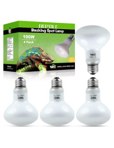 Bombillas de Calor para Reptiles LUCKY HERP 100W - Paquete de 4