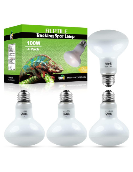 Bombillas de Calor para Reptiles LUCKY HERP 100W - Paquete de 4