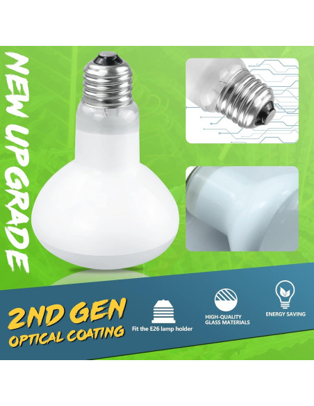 Bombillas de Calor para Reptiles LUCKY HERP 100W - Paquete de 4