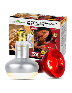 Bombillas de Calor para Reptiles REPTI ZOO 100W - Paquete de 2