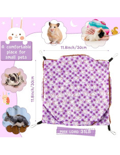 Hamaca Colgante para Mascotas Pequeñas Weewooday 3 Niveles 2