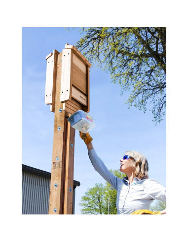 Casa Refugio para Murciélagos INCLY de Madera de Cedro 37.1cm