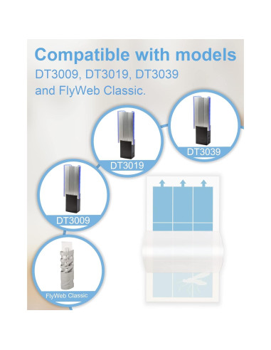 Recargas Adhesivas para Trampa de Insectos Shootingstar - 24 Unidades