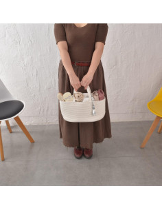 Caddy Organizador de Pañales XUANGUO Blanco 36.1x22.1x18cm 2