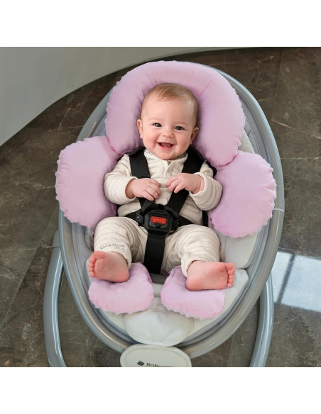 Soporte para Cabeza y Cuello Pro Goleem Rosa 2 en 1 para Bebés