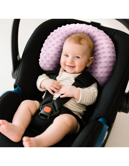 Soporte para Cabeza y Cuello Pro Goleem Rosa 2 en 1 para Bebés