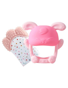 Mordedor y Mitón para Bebé PandaEar 2 Pack - Alivio Dentición