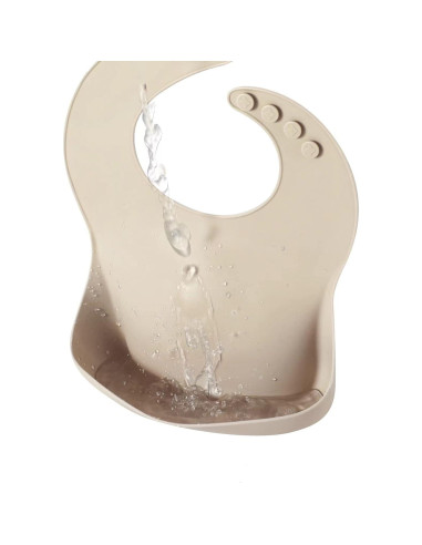 Babero de Silicona PandaEar Ajustable para Bebés y Niños