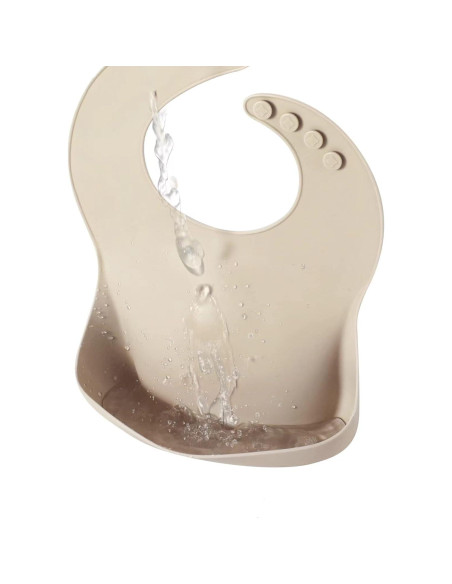 Babero de Silicona PandaEar Ajustable para Bebés y Niños