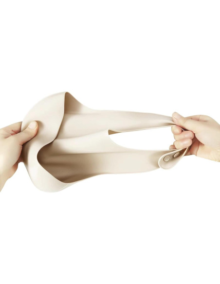 Babero de Silicona PandaEar Ajustable para Bebés y Niños