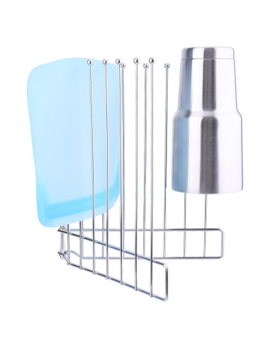 Soporte de Secado Plegable LEKUSHA de Acero Inoxidable 26.7 cm