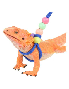 Arnés Correa Ajustable Nylon Pranovo 1.68m para Reptiles Azul