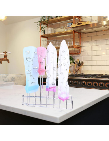 Soporte de Secado Plegable LEKUSHA de Acero Inoxidable 26.7 cm