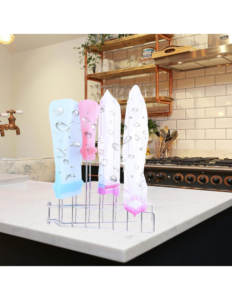 Soporte de Secado Plegable LEKUSHA de Acero Inoxidable 26.7 cm