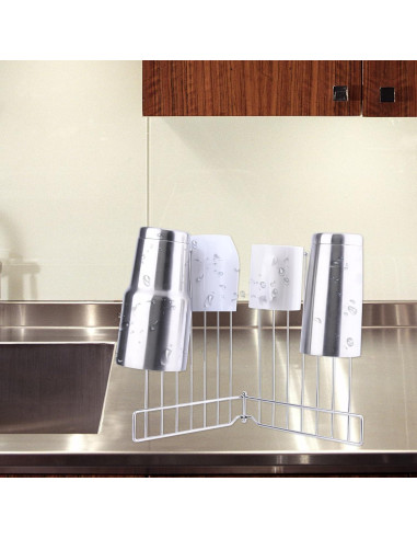 Soporte de Secado Plegable LEKUSHA de Acero Inoxidable 26.7 cm