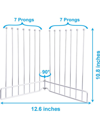 Soporte de Secado Plegable LEKUSHA de Acero Inoxidable 26.7 cm