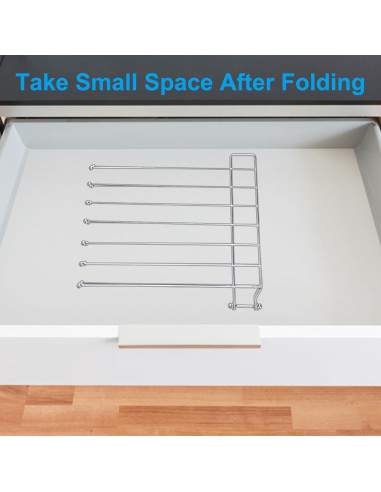 Soporte de Secado Plegable LEKUSHA de Acero Inoxidable 26.7 cm