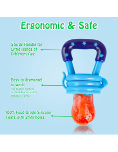 Extractor de Comida para Bebés HAOBAOBEI - 2 Piezas Silicona 2